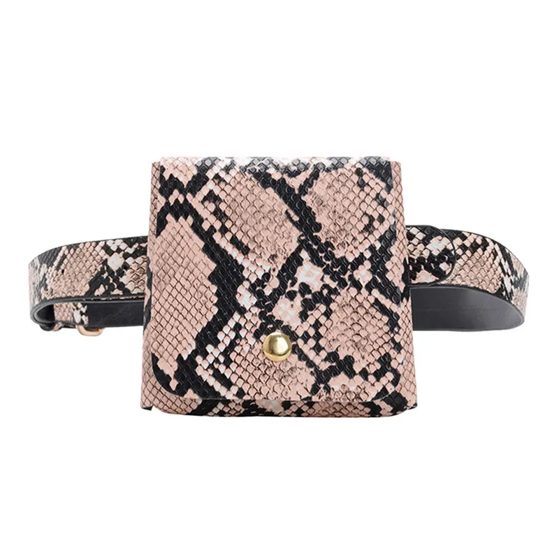 Новый мини Для женщин змеевидный пояс поясная сумка из натуральной кожи с
