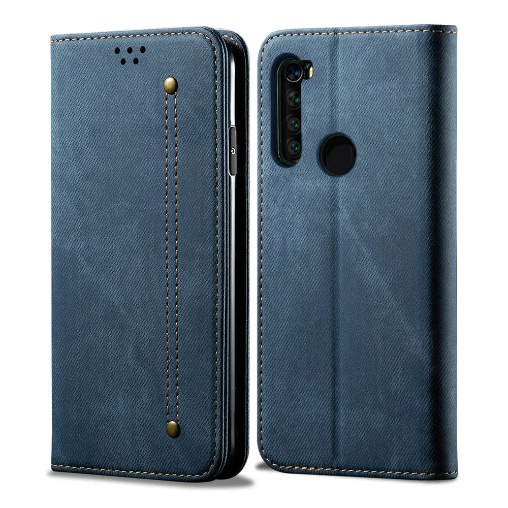 Защитный чехол для Redmi Note 8 T роскошный однотонный джинсовый ковбойский