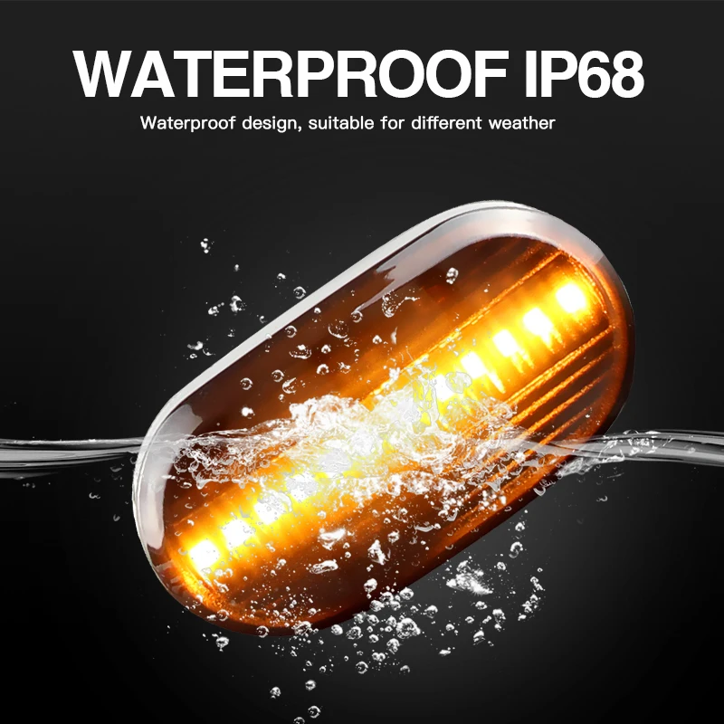 2 шт. для Suzuki Jimny B64W JB74 JB23 JB64 Mazda AZ off-road JM23W светодиодный боковой маркер плавный