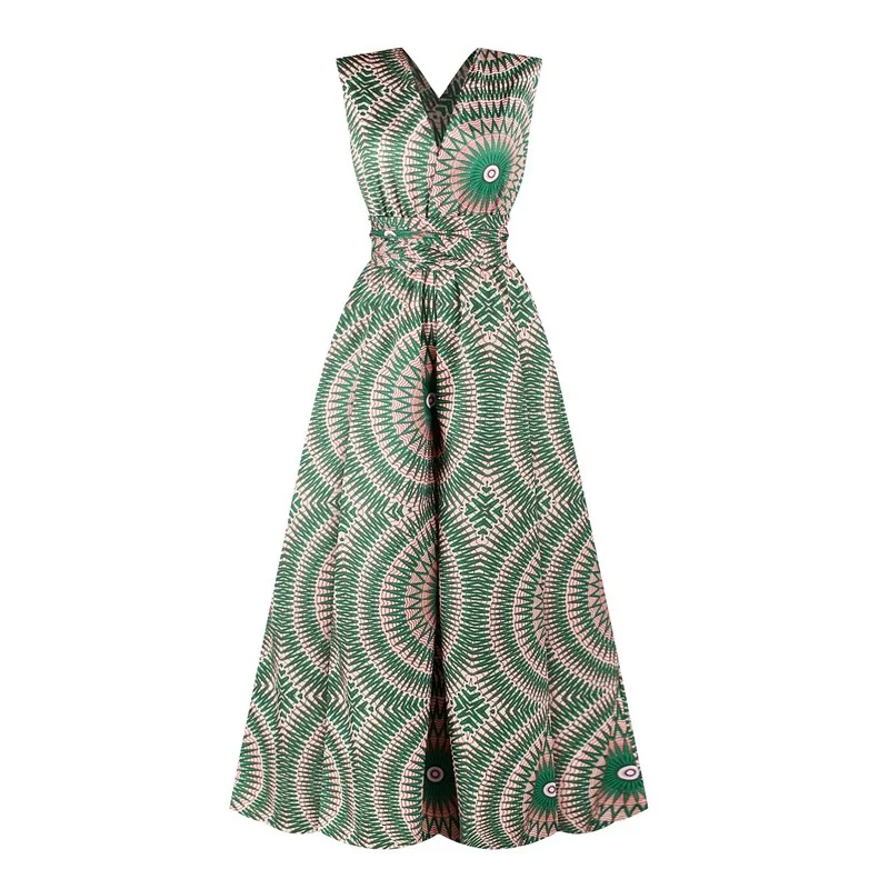 

Новая африканская одежда, комбинезон, многофункциональный стиль, широкие брюки, Дашики, африканские платья для женщин, Модный женский халат...