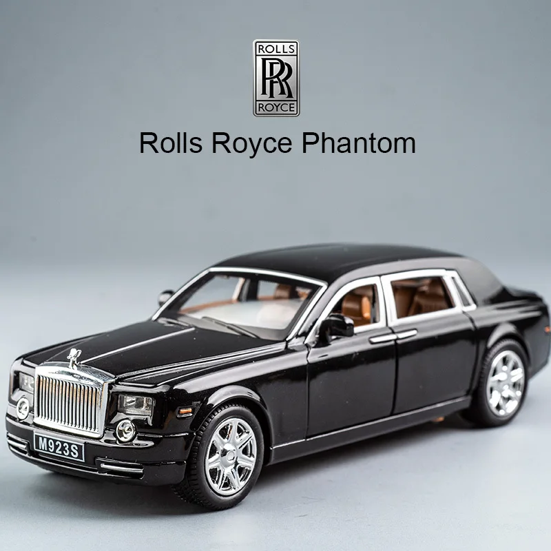 Модель автомобиля из сплава под давлением в масштабе 1:24 модель рулоне Royce Phantom