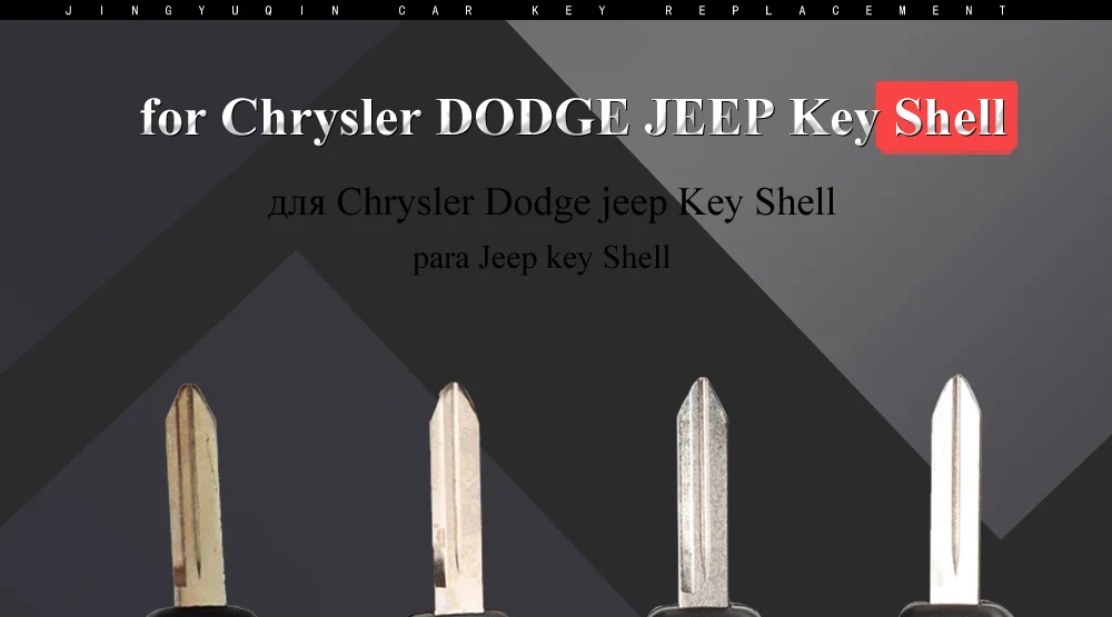 Jingyuqin 3/4/5/6 Кнопки дистанционного Fob ключа автомобиля чехол Shell для Dodge Dakota Durango Зарядное устройство Jeep Grand Cherokee Chrysler 300 города