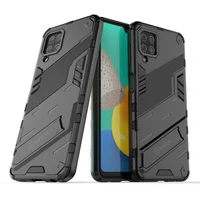 for samsung galaxy m32 case for samsung galaxy m32 m12 m02 m51 m31 a72 a52 cover pc silicone stand protective shockproof case