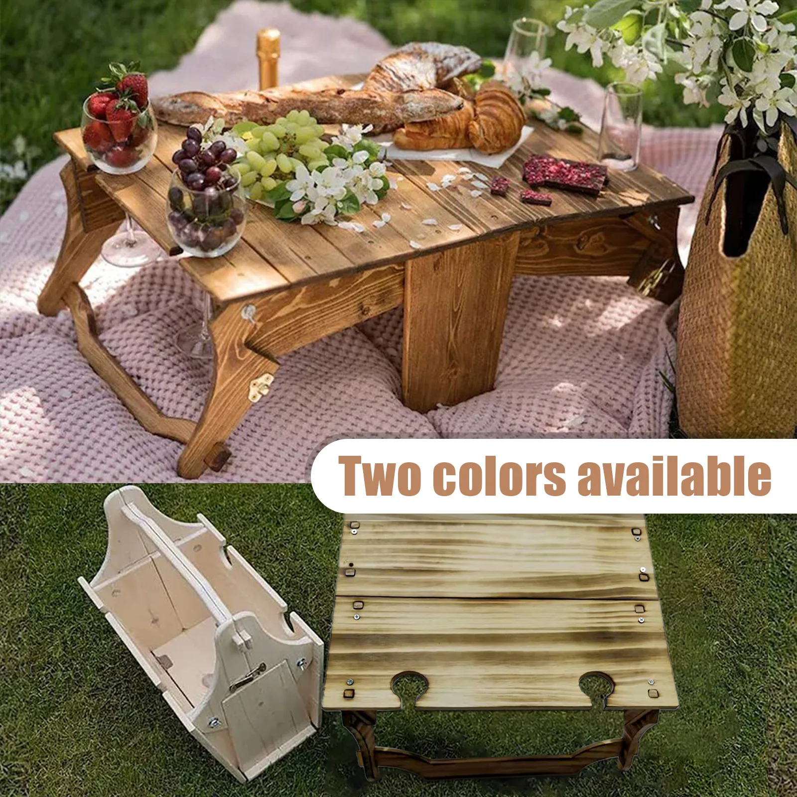 2 в 1 многофункциональная деревянная настольная корзина для хранения | Мебель