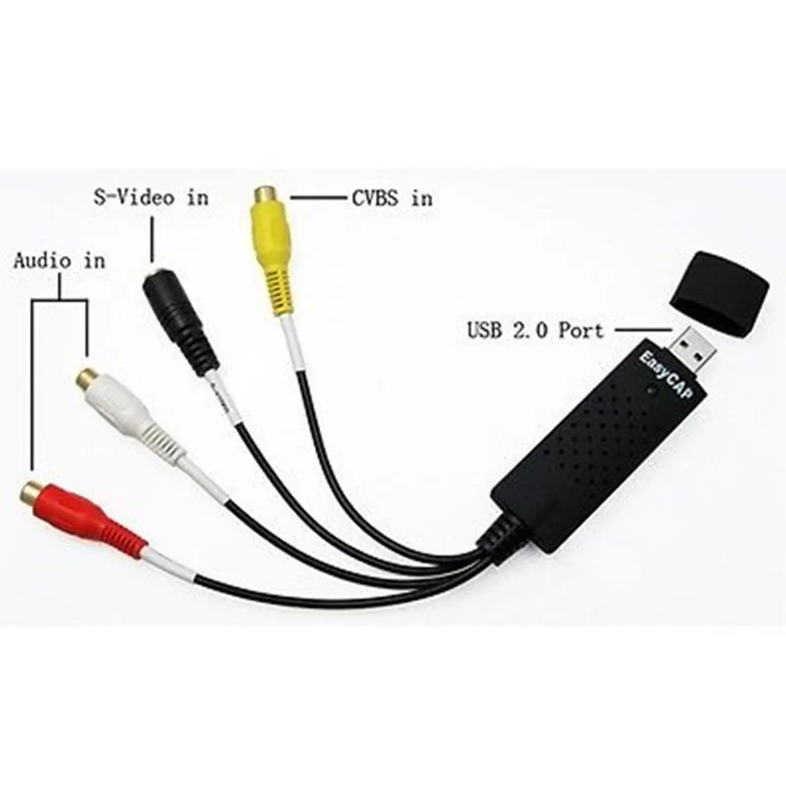 USB 2 0 видео плата для захвата звука адаптер VHS VCR ТВ конвертер DVD Win10 CA |