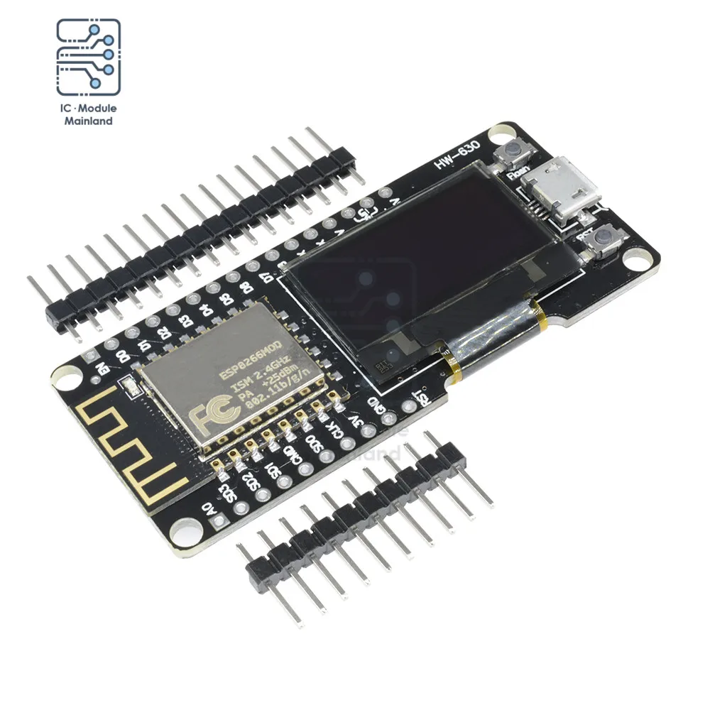 Модуль Wi-Fi ESP8266 ESP-12F беспроводная макетная плата CP2102 OLED-дисплей 0 96 дюйма с