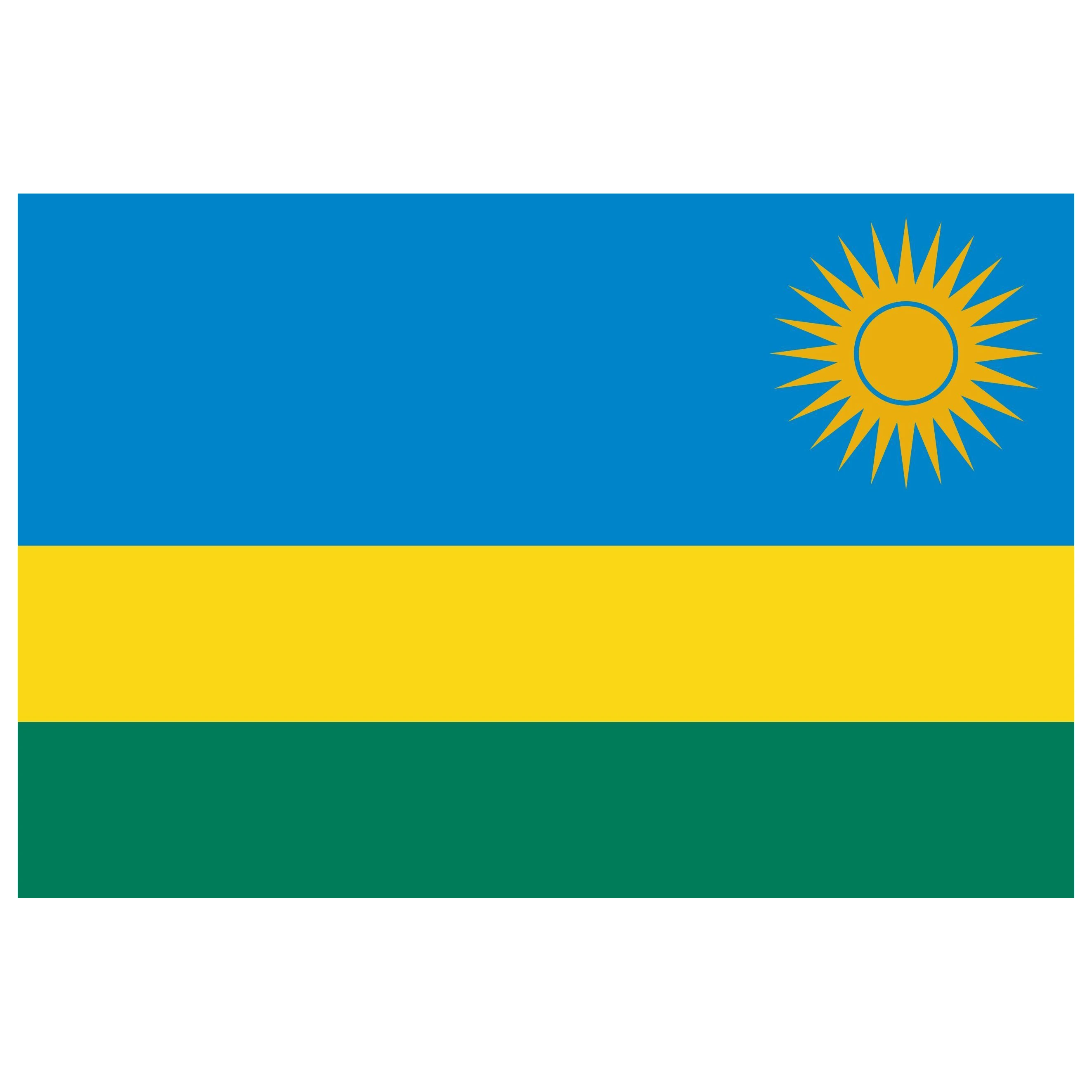 

VERTICAL 90x150cm Rwanda Flag For Decoration