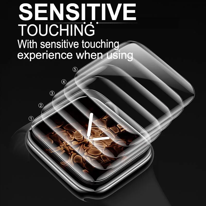 Для Apple Watch Series 5 4 2 3 1 защита экрана полное покрытие УФ жидкий клей стеклянная