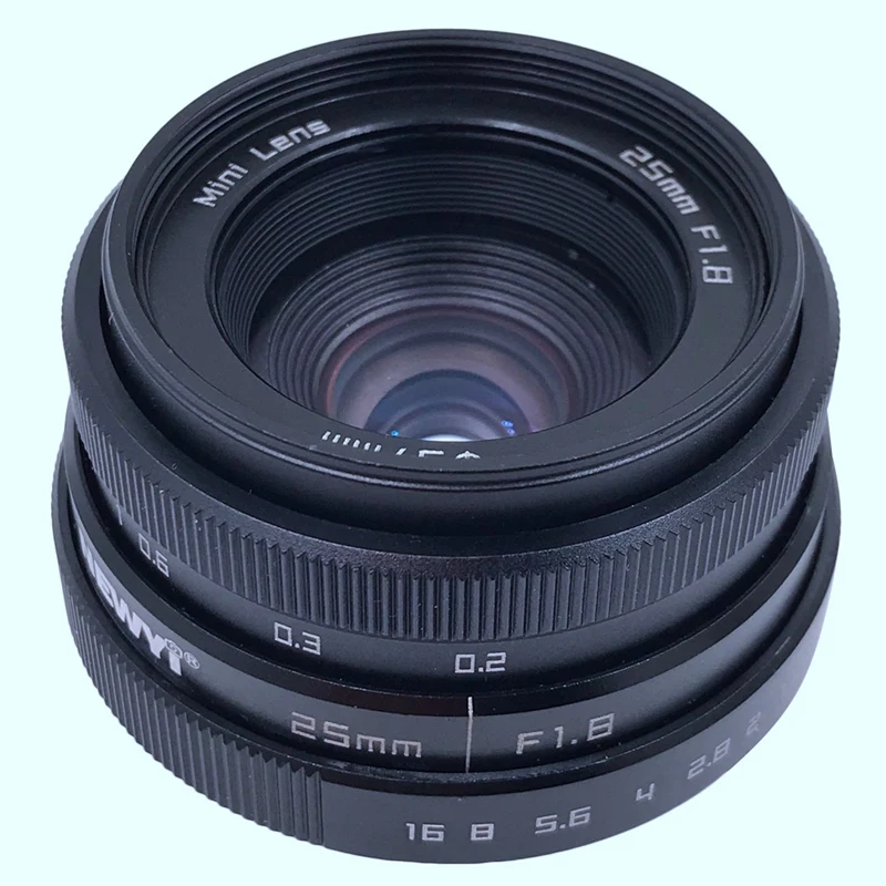 FULL Newyi Mini 25 мм F1.8 aps c телевизионный ТВ Объектив/Cctv объектив для 16 C крепление