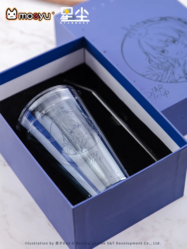 Японское аниме Vocaloid Star приблизительная бутылка для воды с соломинкой акриловая