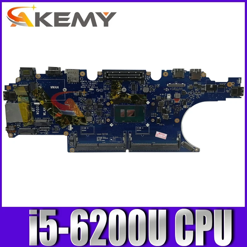

Оригинальная материнская плата для ноутбука DELL Latitude E5470 i5-6200U материнская плата CN-0MF60T 0MF60T LA-C631P SR2EY DDR3
