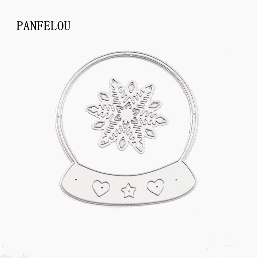 Штампованные трафареты для тиснения на Хэллоуин PANFELOU 6 5*7 5 пасхальный Снежный шар