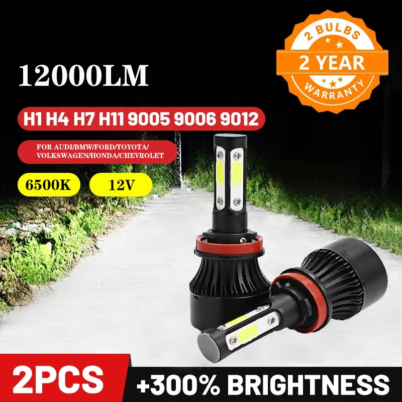 

Фара светодиодная Canbus, F3, 90 Вт, H7, универсальная, H1, H4, H8, H11, 9005, 9006, Hb3, 9004, 9007, H13, 9012, 2 шт., 10000LM
