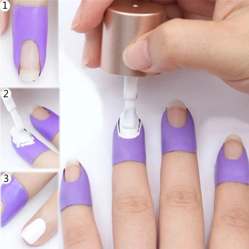 

Stripping Tape Anti-splash Protection Nails Creative U-shaped Fingerprint Stickers Finger Skin Protection Nail Polish Stickers