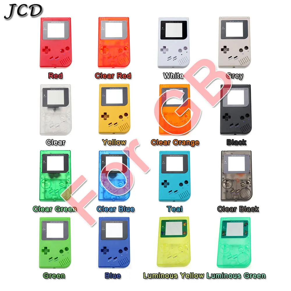 

JCD For GameBoy Classic Game Replacement Case Plastic Shell Cover with Button set for Nintend GB Housing Case Console