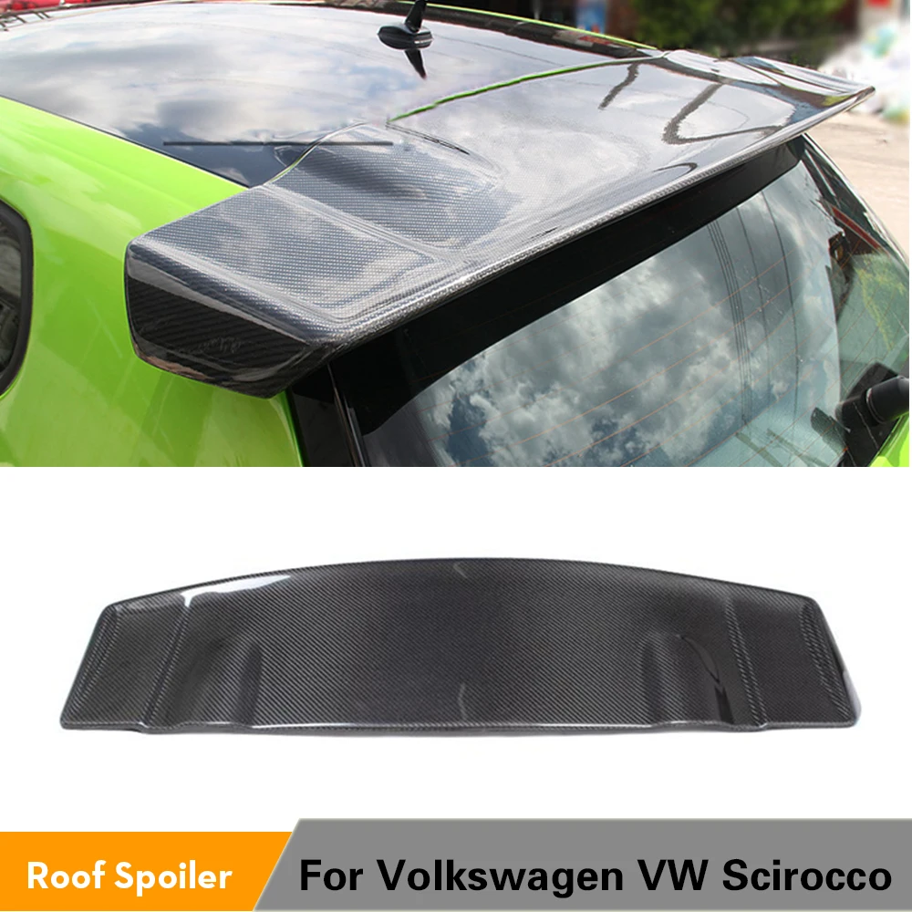 Спойлер из углеродного волокна/ФАП для заднего багажника крыши крыла окна Volkswagen