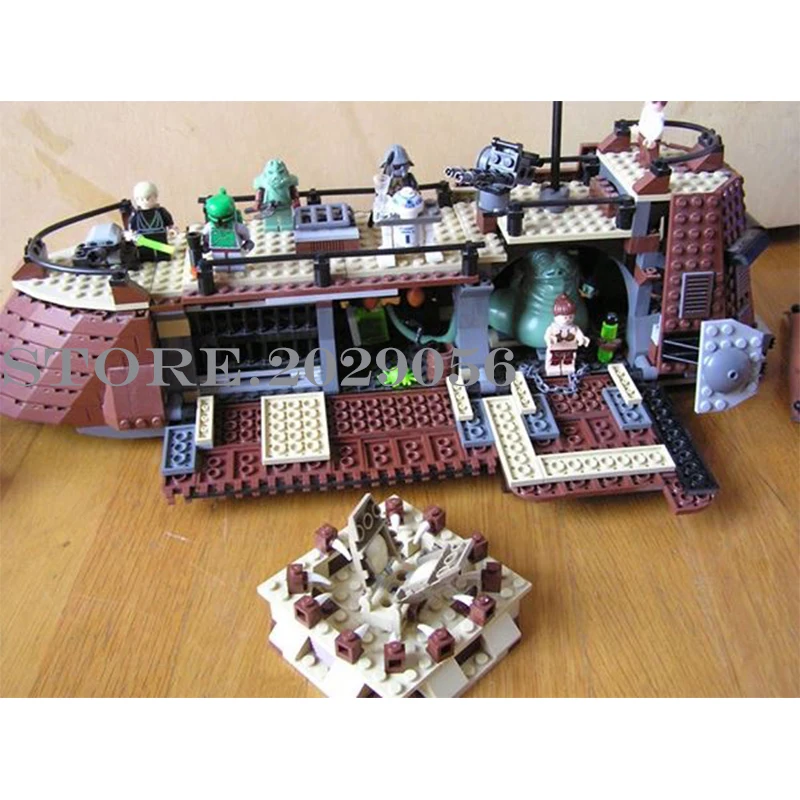 05090, Звездные войны, Парусная баржа Jabba's, Парусный корабль, 821 шт, корабельный стиль, строительные блоки, совместимые с 6210 игрушками для детей