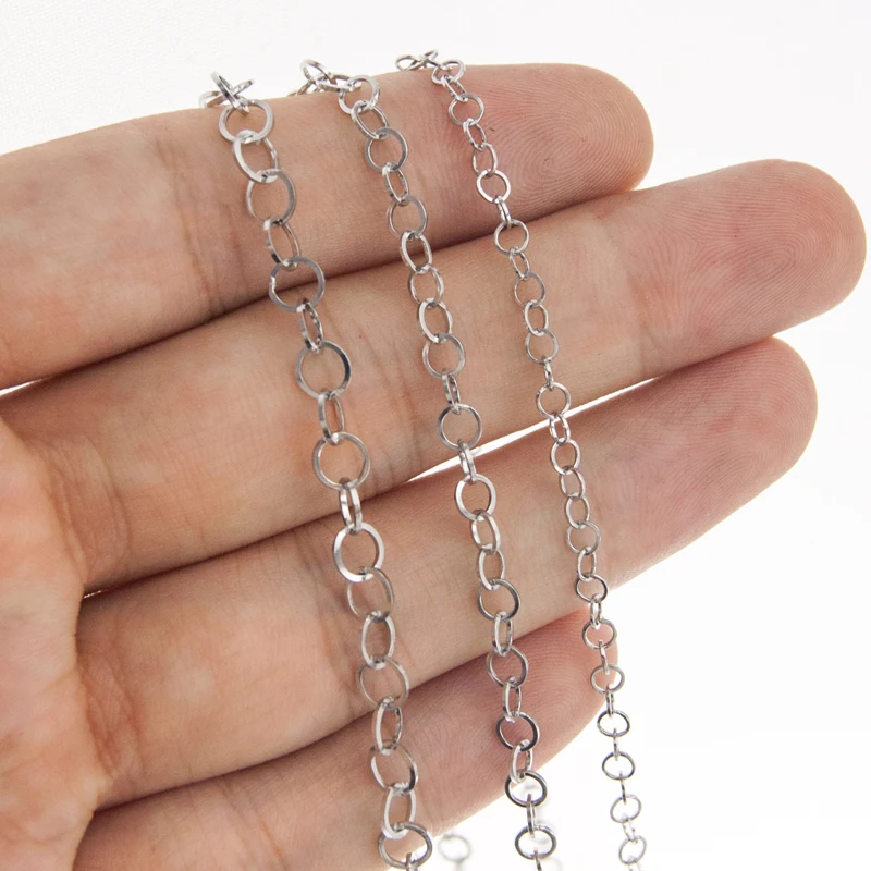 O цепочки из 100% нержавеющей стали для изготовления ювелирных изделий