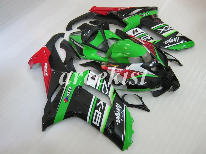 Новый ABS весь обтекатели комплект подходит для kawasaki Ninja ZX6R 636 2007 2008 07 08 6R ZX Кузов