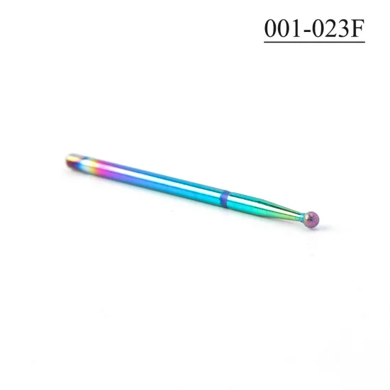 001-023F STZ, 1 шт., фрезы для маникюра, алмазные сверла для ногтей, фрезы с шариковым пламенем, роторная шлифовальная машина для удаления кутикулы, инструменты для ногтей#1514-3 - Цвет: 001-023F