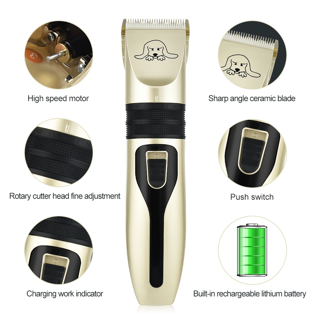 

Professional Pet Dog Hair Trimmer Animal Grooming Clippers Cat Cutter Machine Shaver Electric Scissor Clipper Dog Cat Haircut