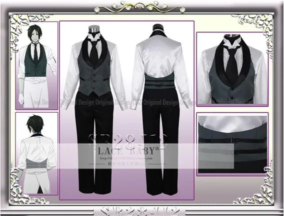 9 шт. сапоги для косплея Темный Дворецкий 2 Демон-дворецкий alois Trancy дворецкий