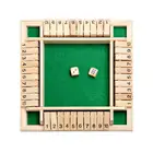 Игральные кости Shut The Box, развивающая интересная игрушка, 4 стороны, 10 чисел, деревянные щитки, игральные кости для бара вечерние чные игрушки для 4 человек