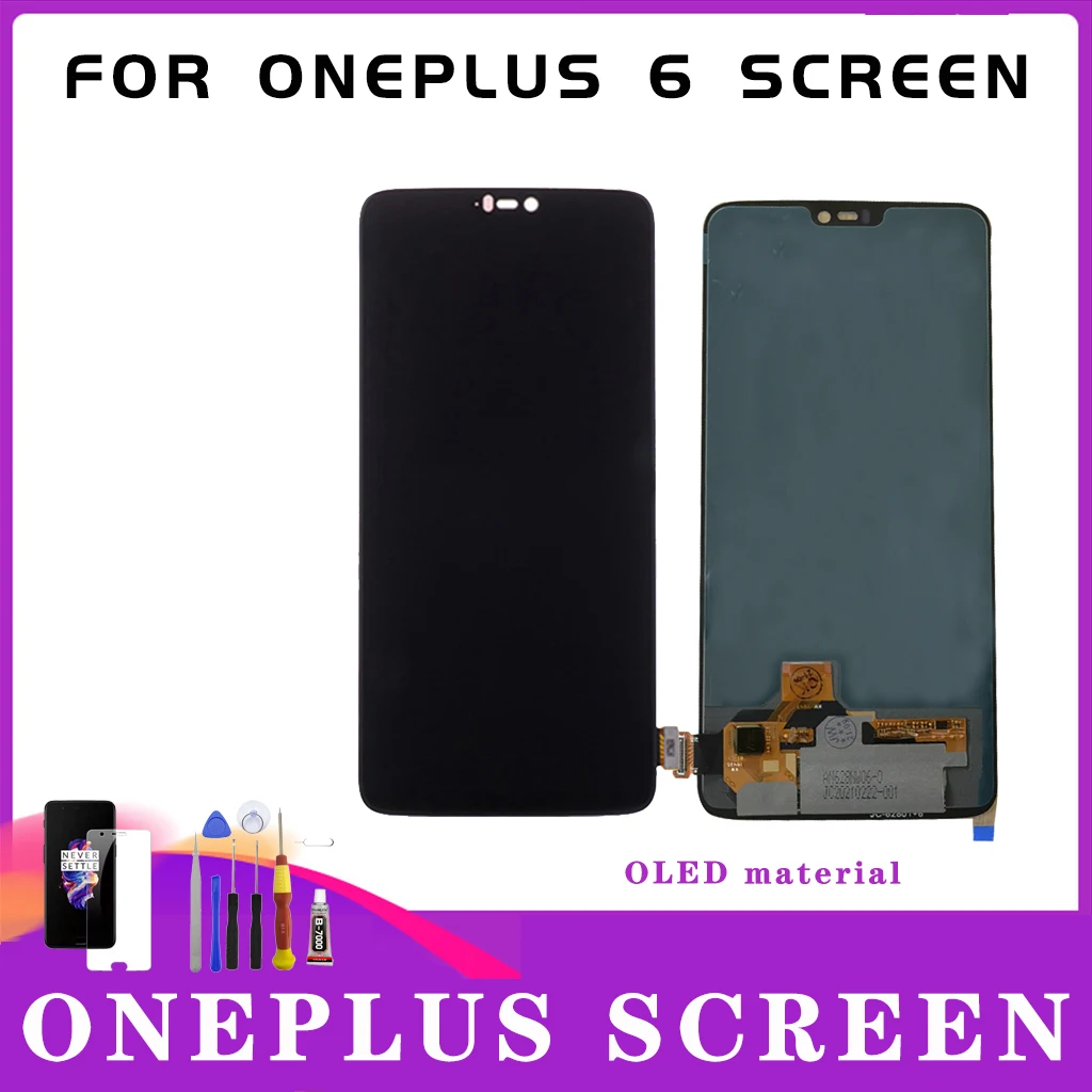 

LCD For Oneplus 6 LCD Display Touch Screen Digitizer Assembly Replacement LCD Screen For One Plus 6 1+6 lcd screen with tools