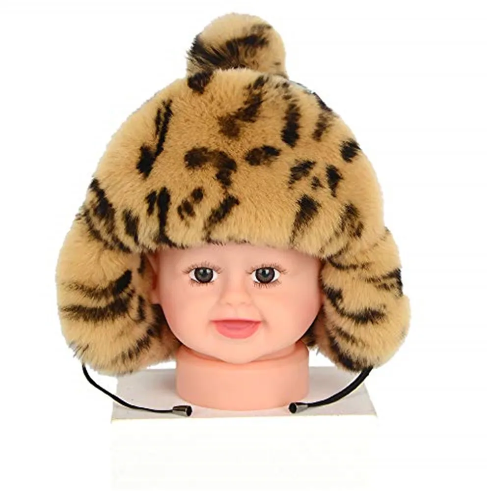 Детские меховые шапки из натурального кроличьего меха для мальчиков и девочек