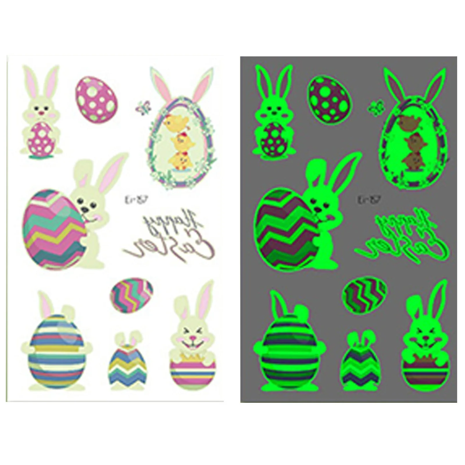 

Halloween Luminous Tattoo Ghost Taty Kids Fake Tattoo Glowing in Dark Waterproof Temporary Tattoo Stickers Halloween Party