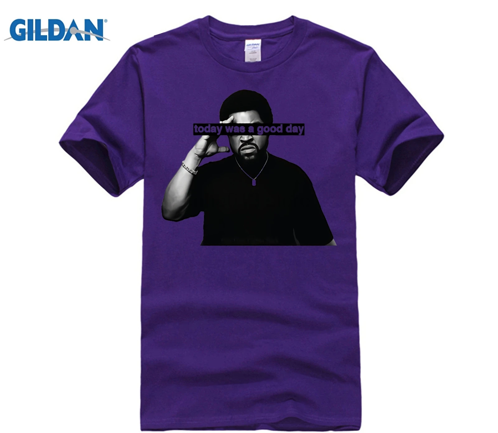 GILDAN Ice Cube Today was a Good Day T shirt Men 2017 Summer hip hop Character 3D N.W.A T-shirt camisas Short Sleeve | Мужская одежда