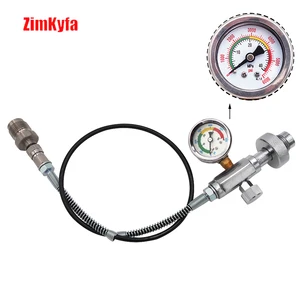 Переходник для воздушного бака для подводного плавания, переходник DIN на DIN для зарядки 24 дюйма, шланг 232 и 300 бар