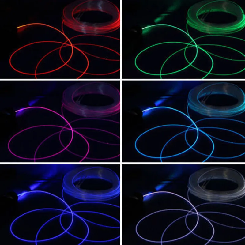 

2M Optic Fiber Cable 3mm Diameter Accessories Bright For Car Side Glow