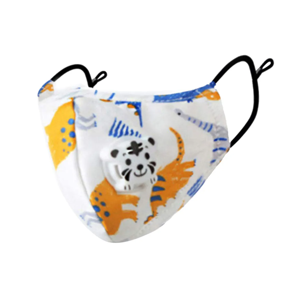 

Children 3PCS Dust Mask Breathable Printed Valve Haze Pollution Protection Filter Washable Dust Masks Prevent Flu Respirator