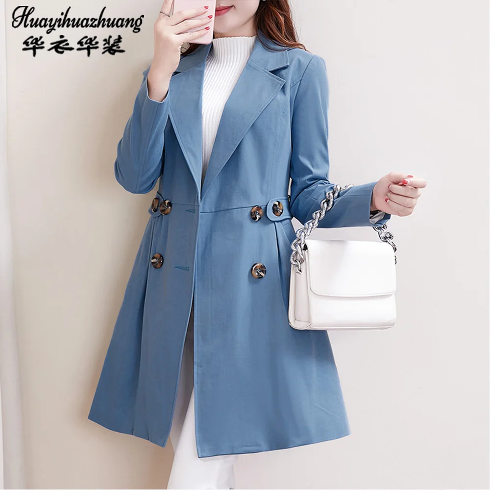 

Brand New Autumn winter Long Women Trench Dress Loose Coat Lady Outerwear Fashion Buttons Coat