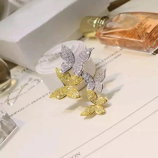 Ожерелье из серебра 925 пробы с фианитами|designer necklace|fashion necklacenecklace designer |