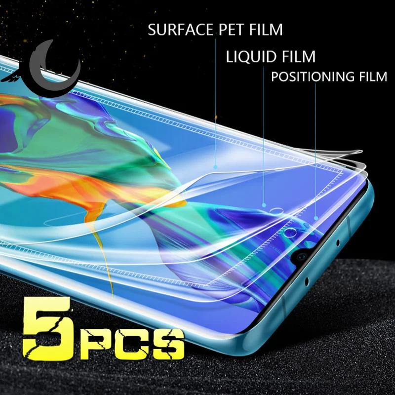 

5 Pcs for Huawei P30 P40 Pro Lite E Pro Plus Screen Protector Mate/P 40/30/X/Xs Rs Lite Pro Huawei P Smart 2019/2020/2021/plus
