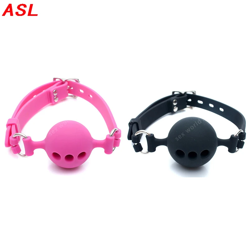 БДСМ Связывание ограничитель силиконовый мяч рот кляп оральный Фетиш ролевая