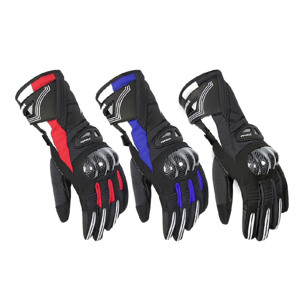 Зимние Мотоциклетные Перчатки VEMAR флисовые ветрозащитные мотоциклетные