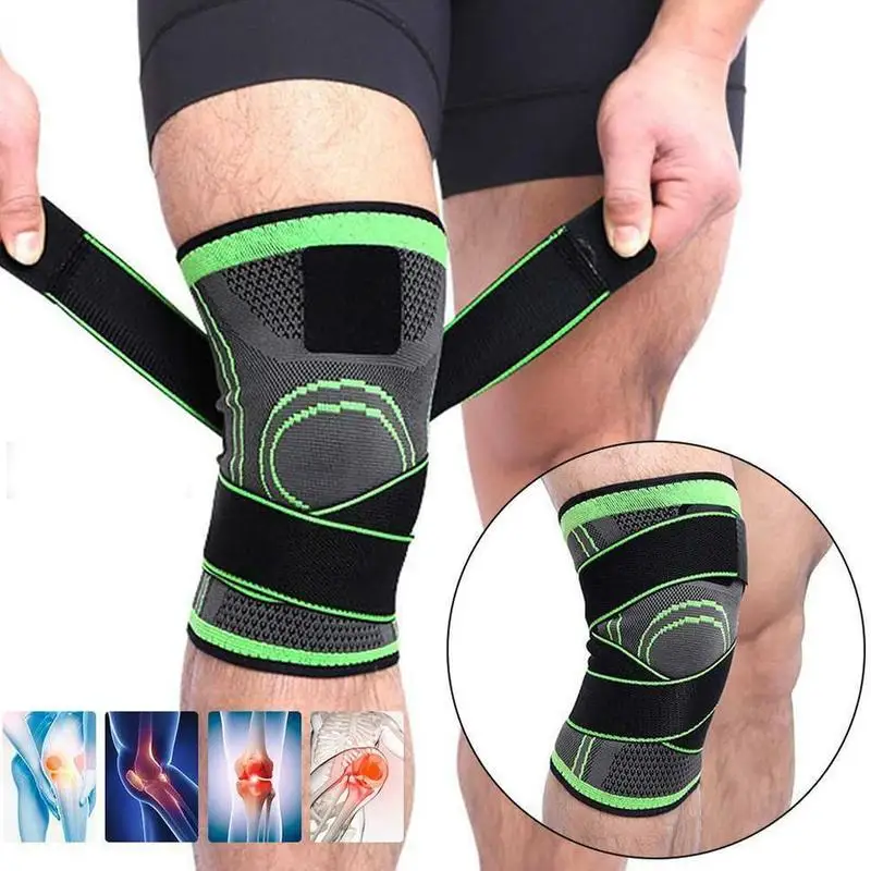

Elastic Bandage Compression Breathable Knee Support Brace Arthritis Joint Running For Fitness Band Muscle Belt Protector Sp E0I2