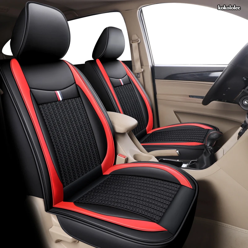 

KOKOLOLEE 1 PCS car seat cover For audi a3 8p 8l sportback q7 2007 q5 a4 b7 avant a6 c5 avant accessories seat covers