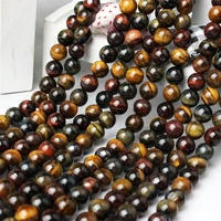 natural tricolor tiger eye beads for jewelry diy making accessories women men bracelet necklace handmade making supplies