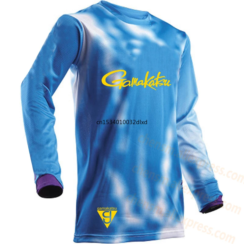 

2021 Gamakatsu Ultrathin Long Sleeve Jacket Sun Protection Anti-UV Breathable Coat Men Clothing Summer Fishing Shirt Size XS-5XL