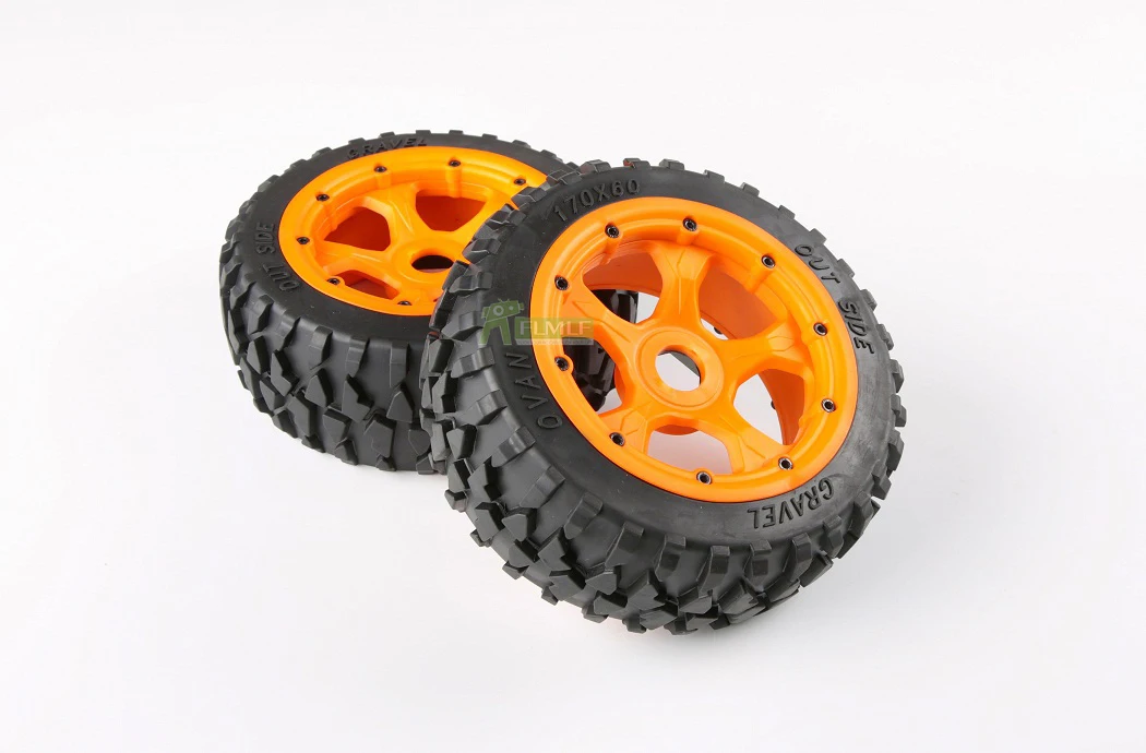 Передний и задний гравийный комплект шин с высокопрочной нейлоновой ступицей