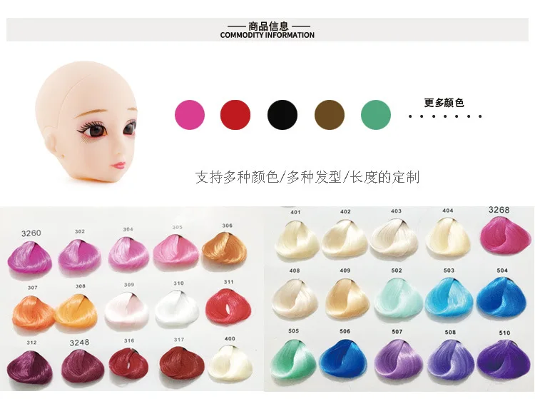 Новинка 30 см подвижные шарнирные куклы bjd игрушки милые 3D большие глаза длинные парики настоящие ресницы Обнаженная кукла голова тело Рождественский подарок для девочек