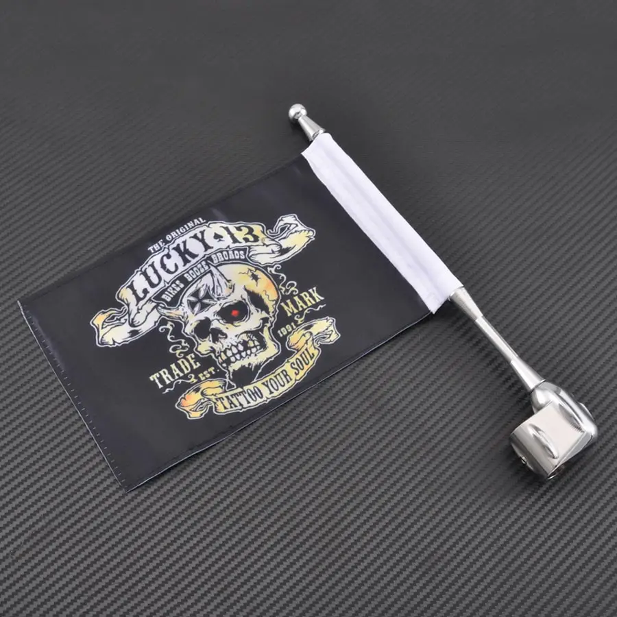 

Багажная стойка с флагом заднего полюса мотоцикла Вертикальная боковая стойка для крепления флага для Honda Goldwing GL1800 GL1500 GL1200 2001-2011