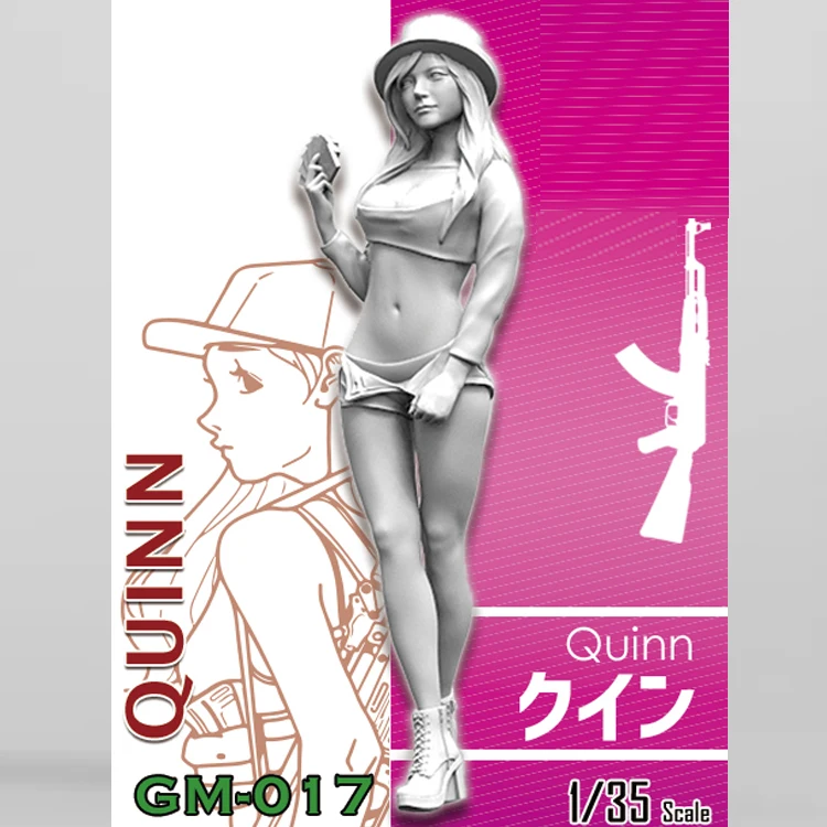 

1/35 Куинн, полимерная модель, GK, разобранный и Неокрашенный набор