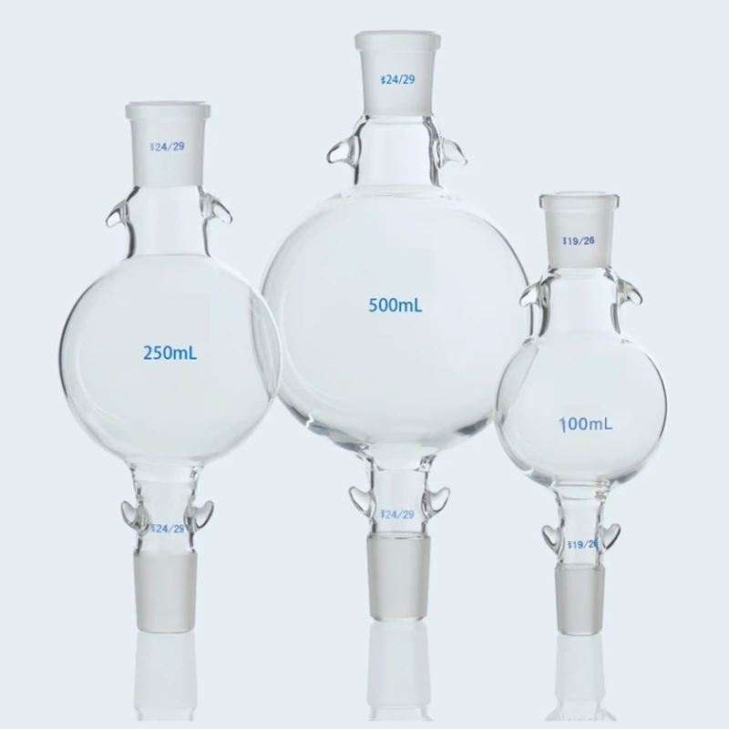 1pcs 50ml to 2000ml Lab Glass Chromatography Solvent Reservoir Cushion Ball Standard Joint chromatography column storage ball