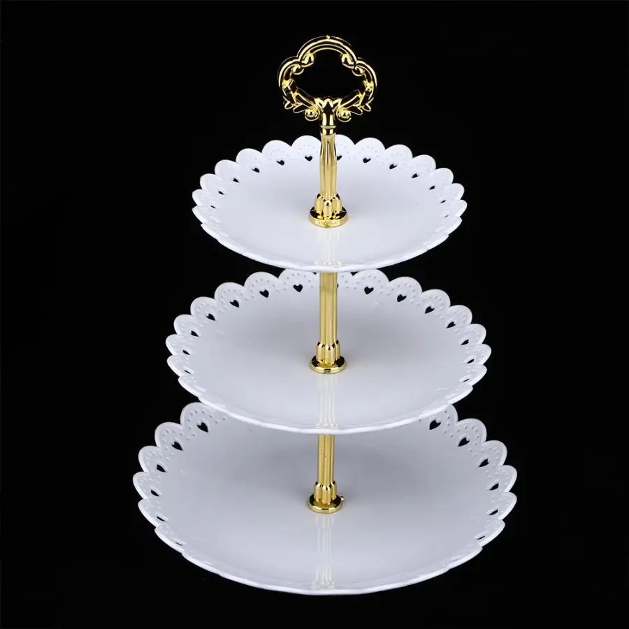 Стойка 3 яруса фруктовый стенд для десерта кекс подставка торта День рождения