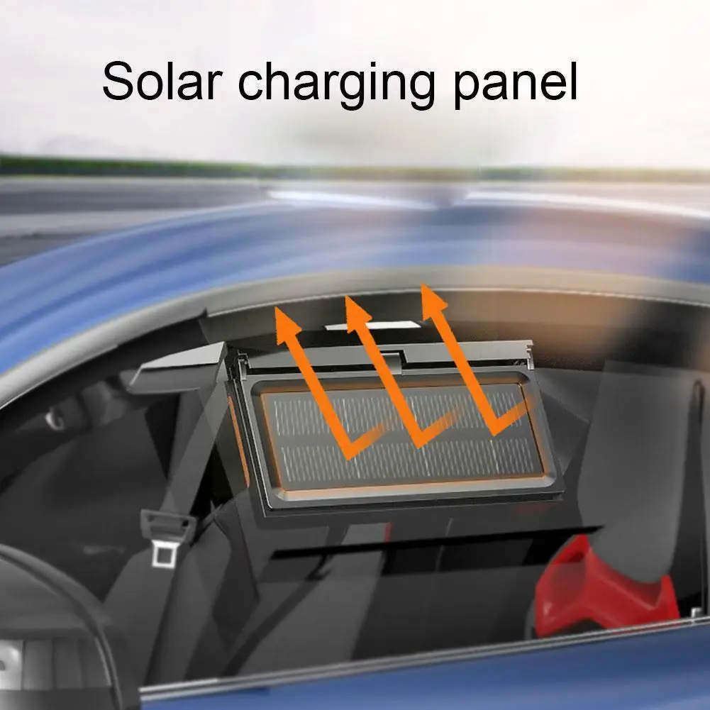 

Radiator Car Cooling Fan Solar Powered Car Window Windshield Exhaust Insecticide Vent Waterproof Deodorant Ventilator Air A A7A1
